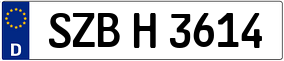Trailer License Plate